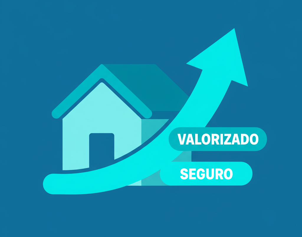 Ilustração sobre valorização imobiliária